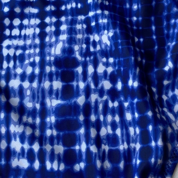 New! Solid & Striped blue white tie dye bikini bottom 19124 - Picture 7 of 10